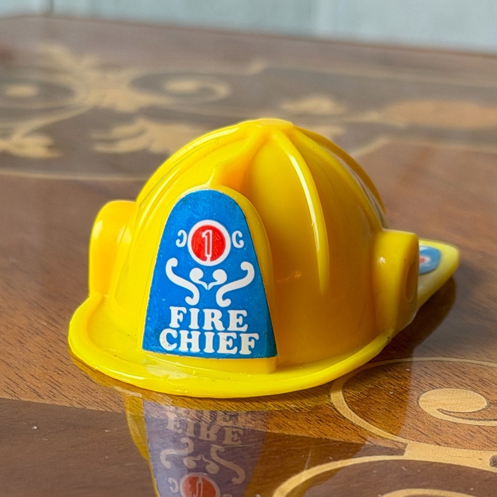 GI JOE Helmet For 12" Action Figure 1/6 SCALE 1:6 Fire Chief Yellow Vintage Hat